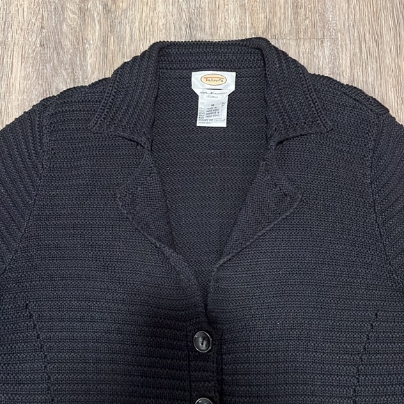 Talbots 100% Mercerized Cotton Heavy Button Up Sweater - Picture 2 of 13